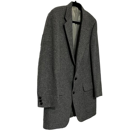 OAK HALL 100% Camel Hair Vintage Heathered Gray Blazer Men's 46 Union Made USA - Picture 2 of 7